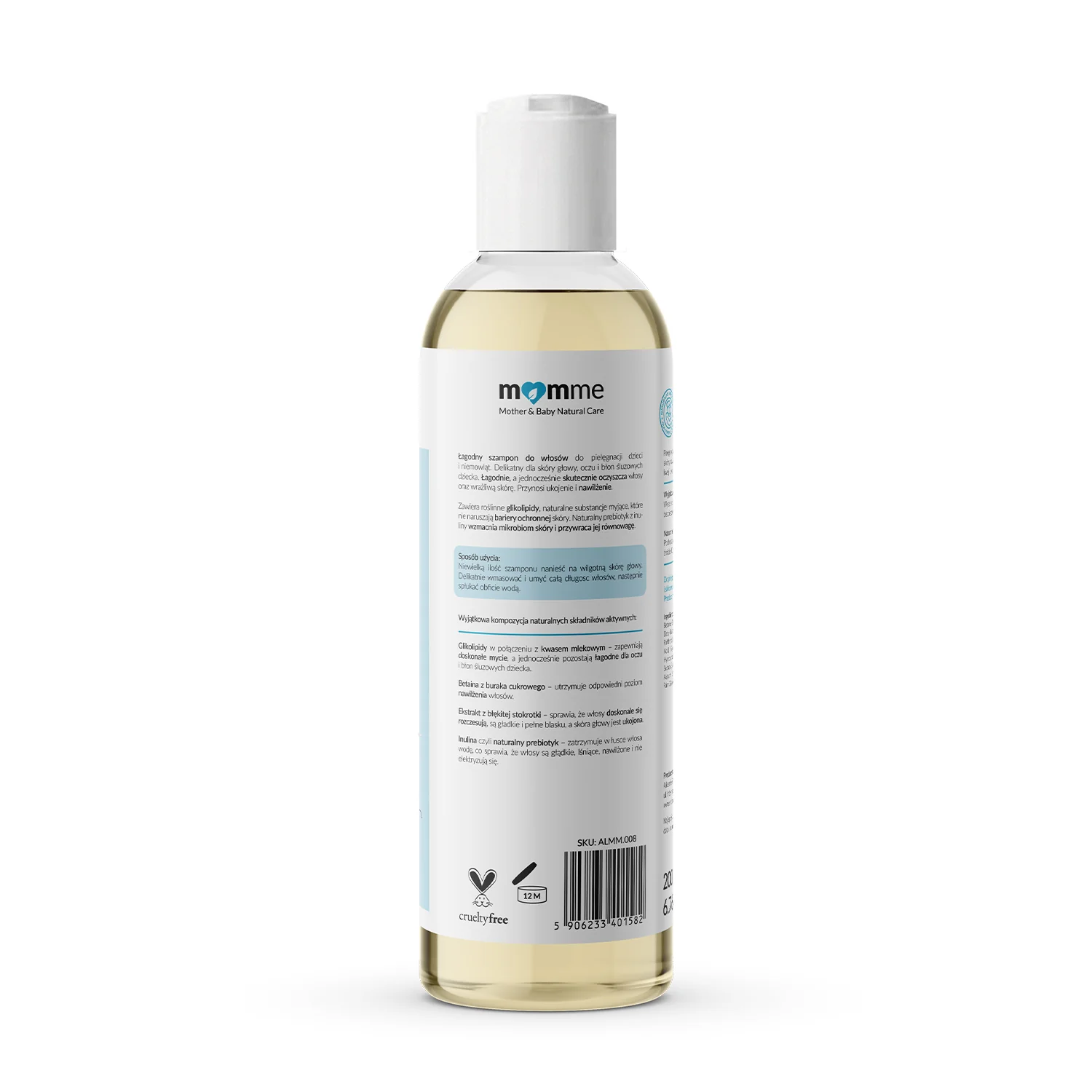 Momme Łagodny szampon dla dzieci 200 ml