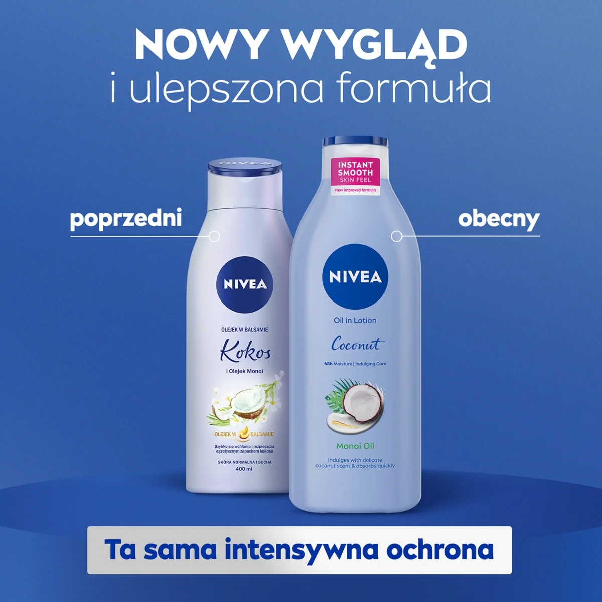 Nivea olejek w balsamie Kokos i Olejek Monoi, 400 ml