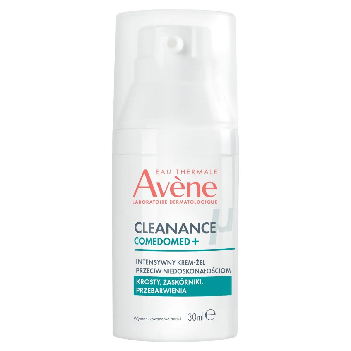 Avène Cleanance Comedomed+ intensywny krem-żel przeciw niedoskonałościom, 30 ml