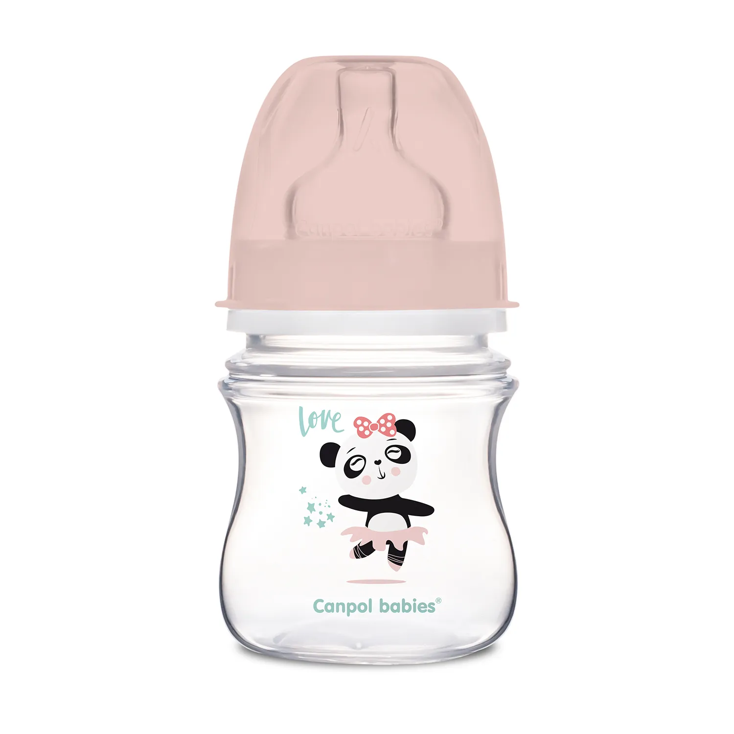 Canpol Babies, butelka szerokootworowa, antykolkowa, od urodzenia 35/220_pin, 120 ml 