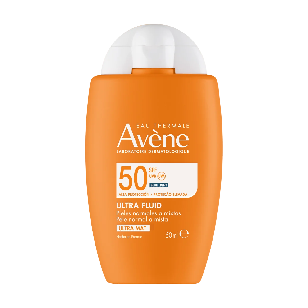 Avène Wysoka ochrona przeciwsłoneczna Ultra Fluid niewidoczny na skórze SPF 50, 50 ml