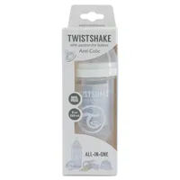 Twistshake butelka antykolkowa biała, 1 szt.
