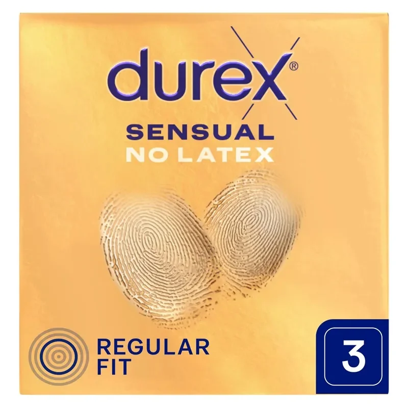 Durex Sensual No Latex prezerwatywy nielateksowe, 10 szt.
