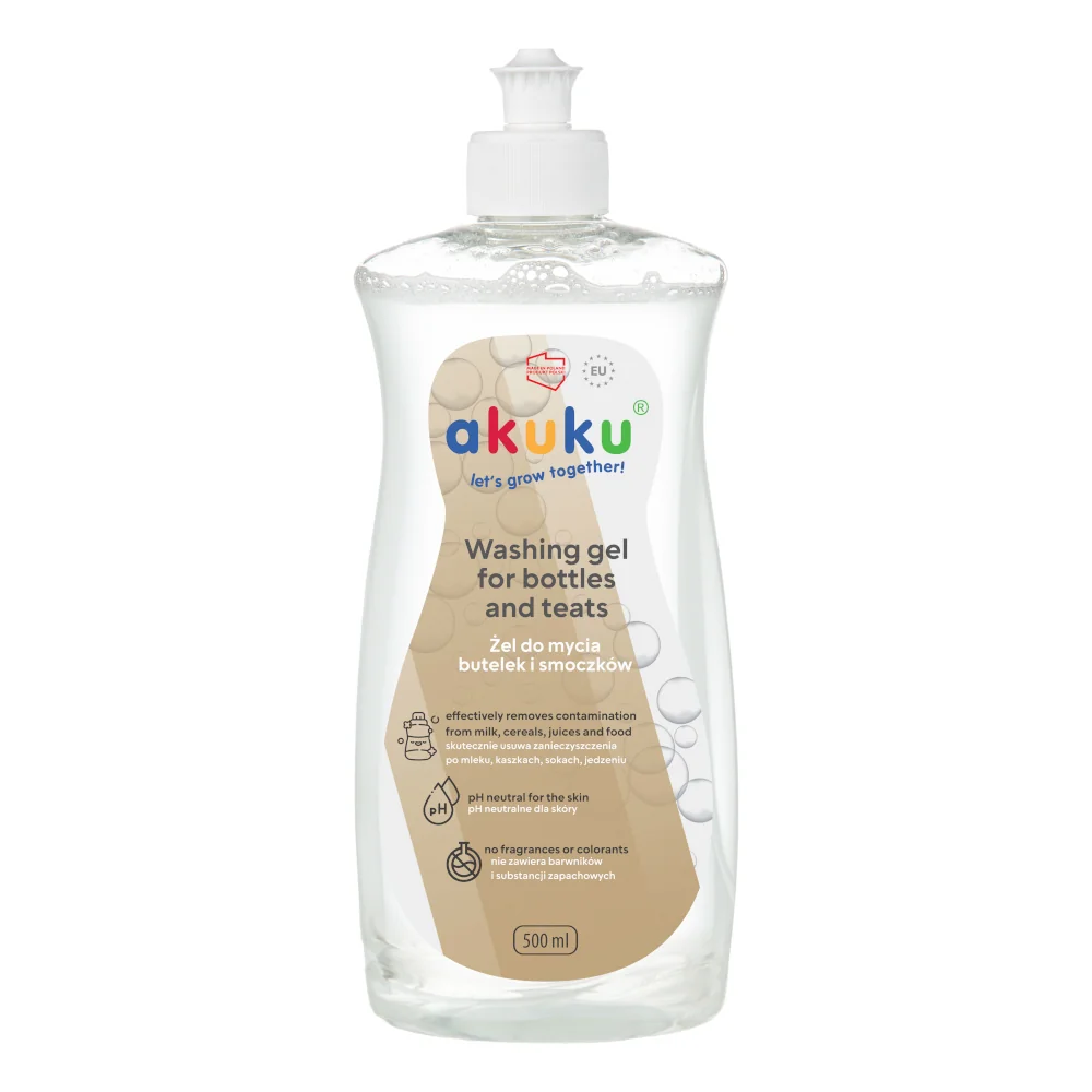 Akuku żel do mycia butelek i smoczków, 500 ml