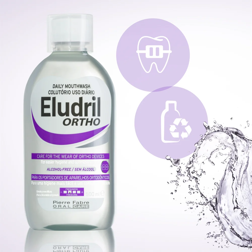 Eludril Ortho płyn do płukania jamy ustnej, 500 ml