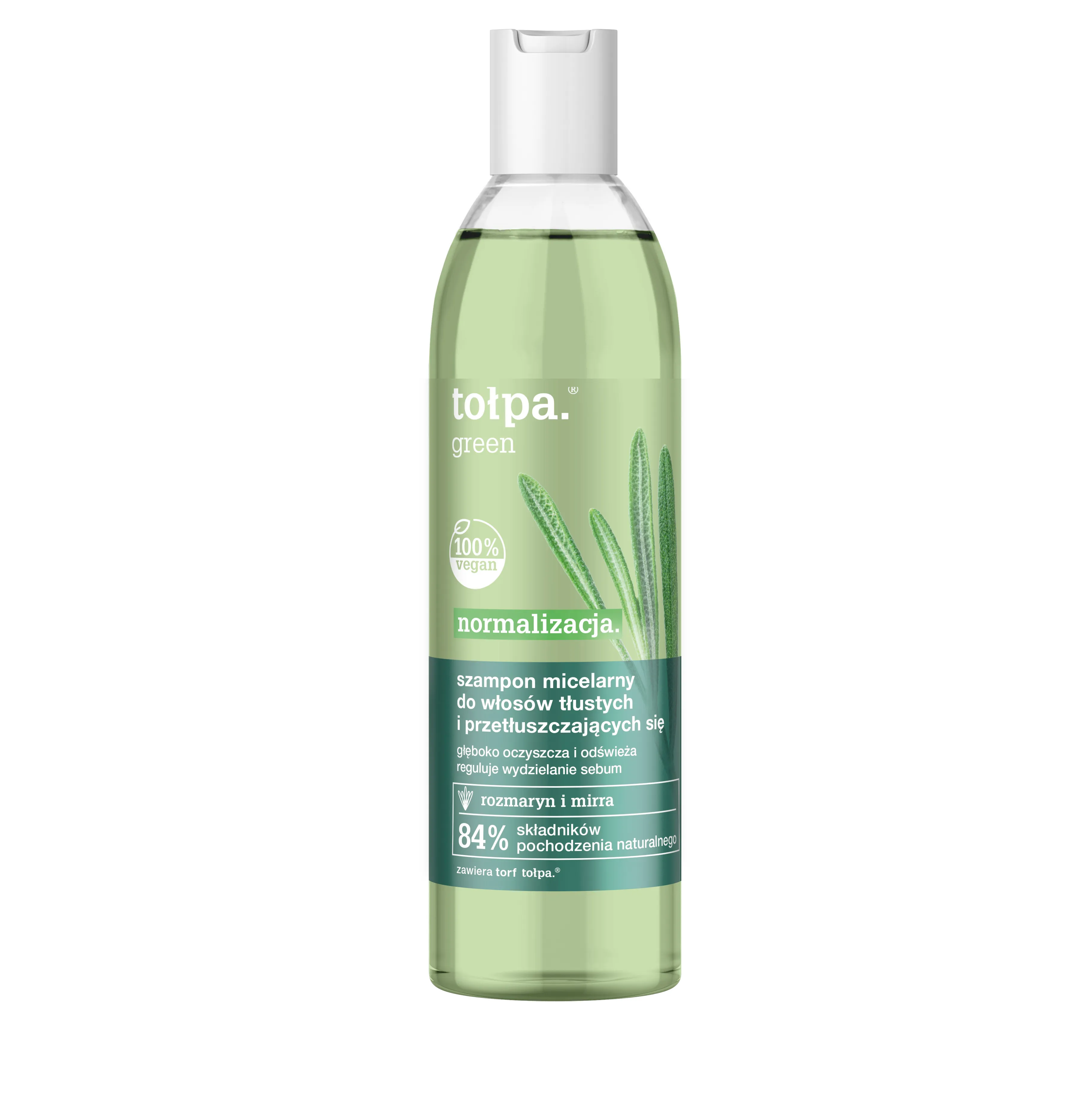 Tołpa Green, Normalizacja,  szampon micelarny do włosów tłustych i przetłuszczajacych się, 300 ml