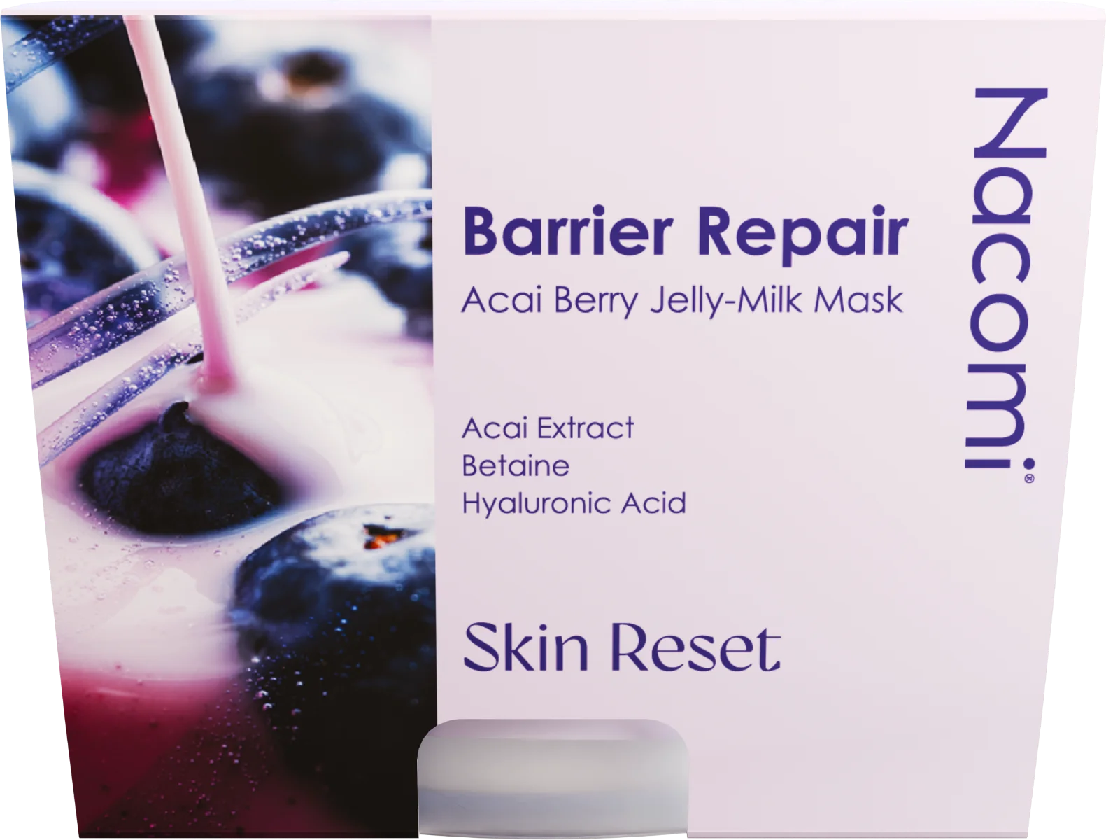Nacomi Barrier Repair maska do twarzy Acai Berry, 80 ml