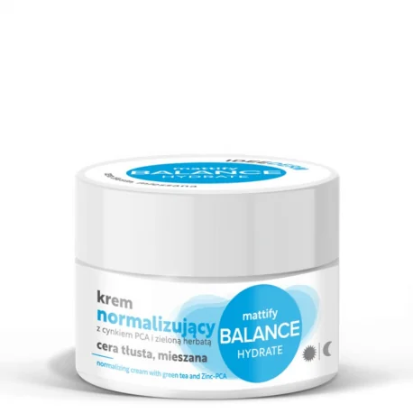 Idee Derm normalizujący krem z cynkiem PCA i zieloną herbatą, 50 ml