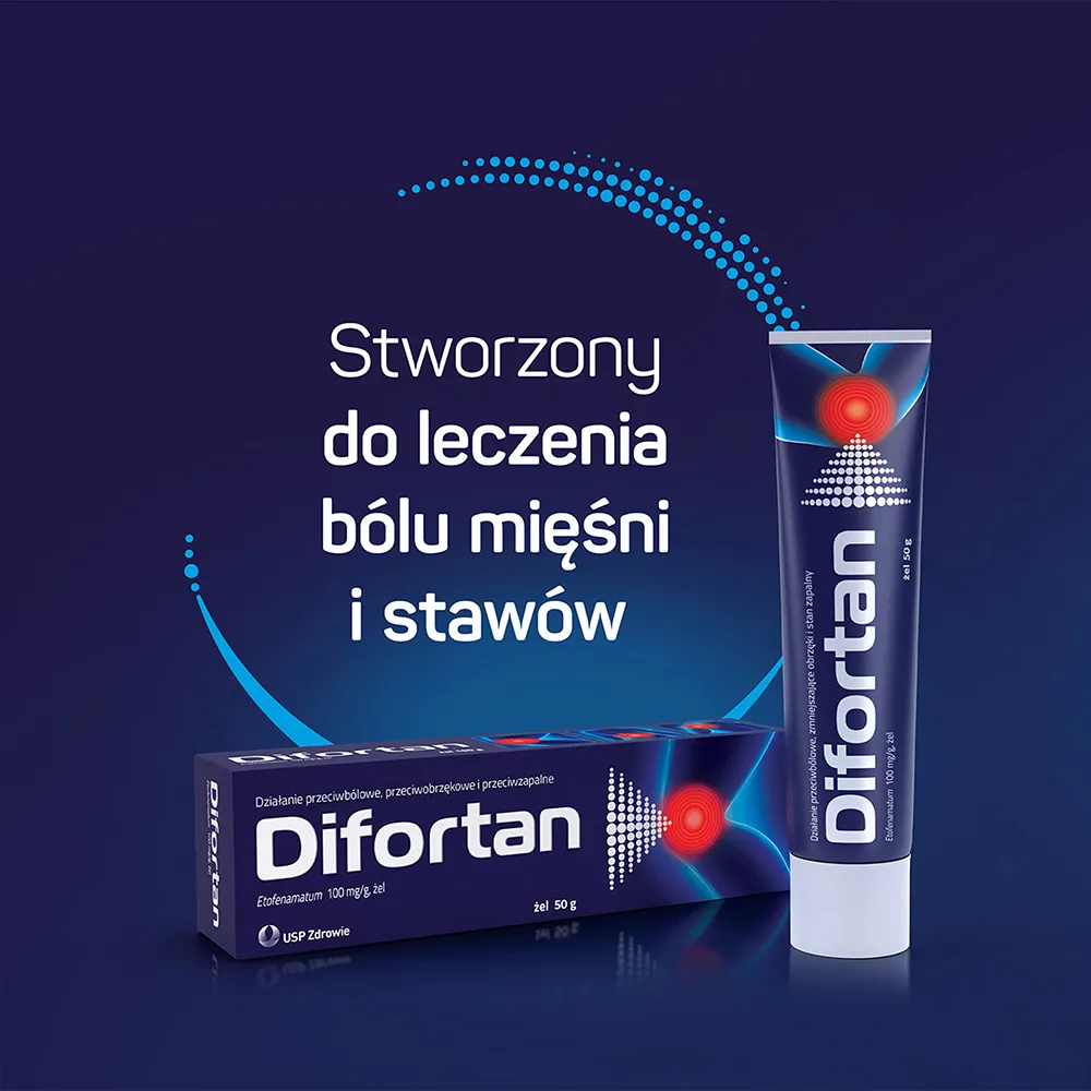 Difortan, 100 mg/g, żel, 50 g 