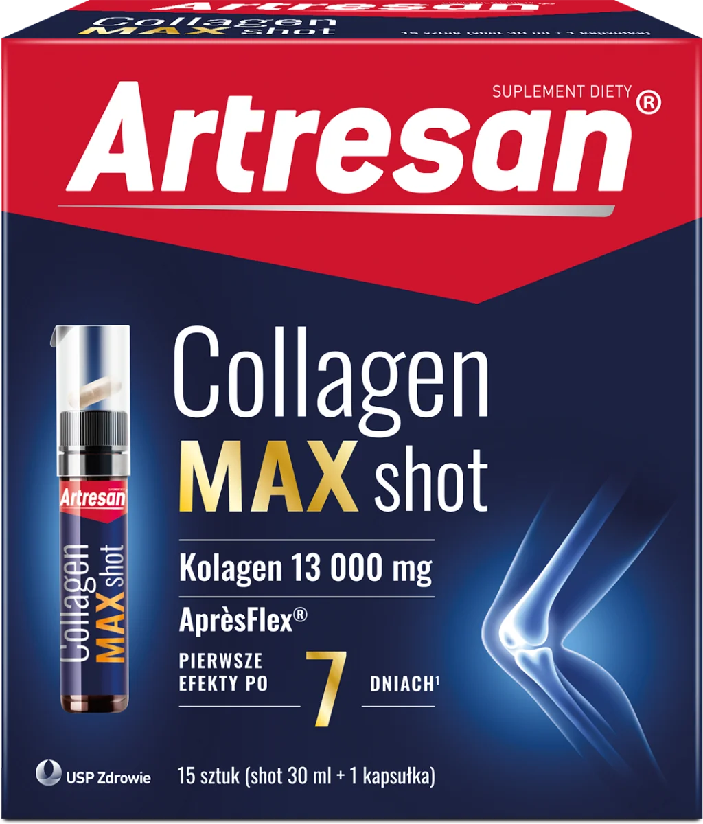 Artresan Collagen Max Shot, 15 x 30 ml + 1 kaps.
