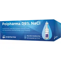 Polpharma 0,9% NaCl, sterylny roztwór do stosowania zewnętrznego, 120 ampułek po 5 ml