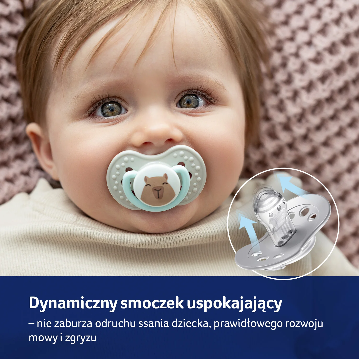 Lovi CapiChill Girl smoczek silikonowy dynamiczny 6-18 m, 2 sztuki