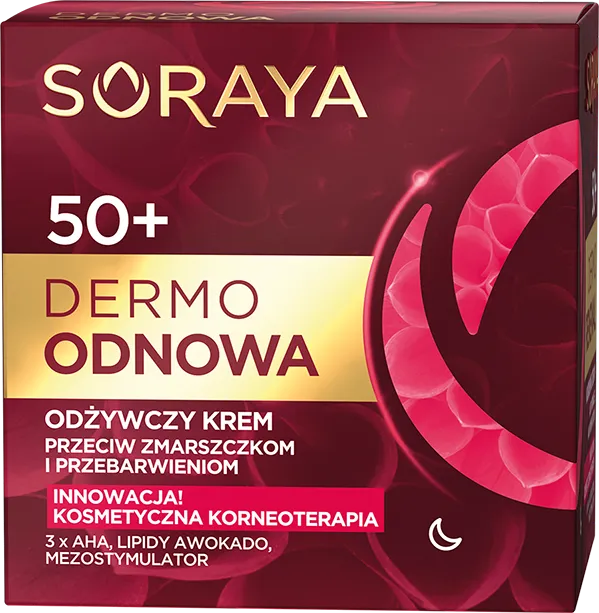 Soraya Dermo Odnowa 50+ krem odżywczy na noc, 50 ml