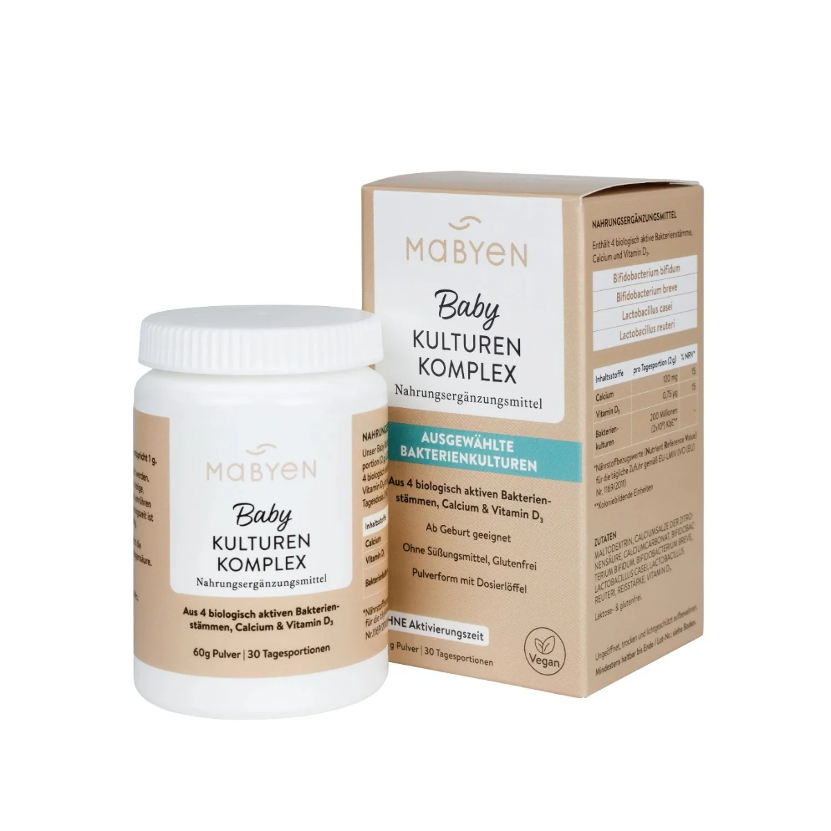 MABYEN Baby kompleksowy probiotyk dla niemowląt, 60 g