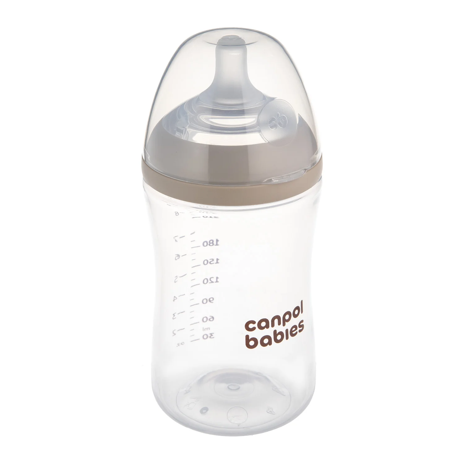 Canpol Babies Natural Shape Dwupak butelka ze smoczkiem dwustrefowym 260 ml, 2 sztuki