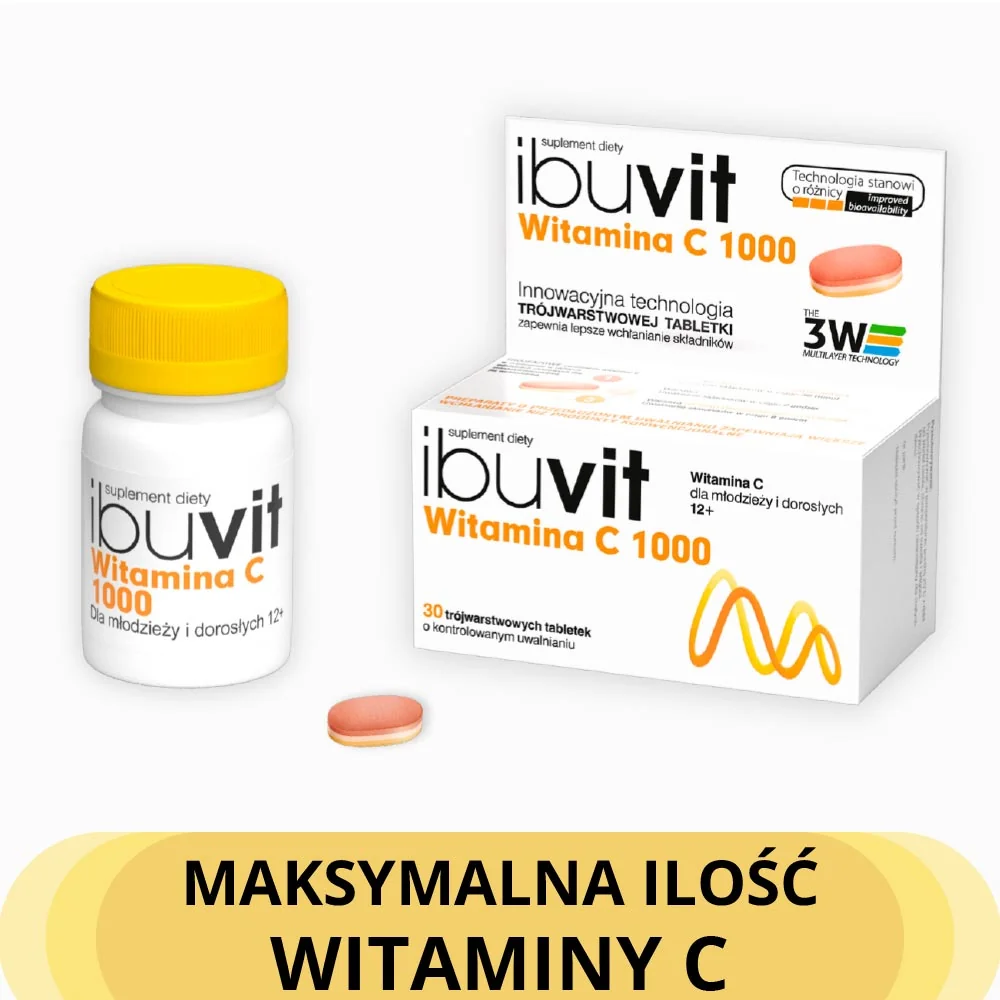 Ibuvit Witamina C 1000 30 tabletek