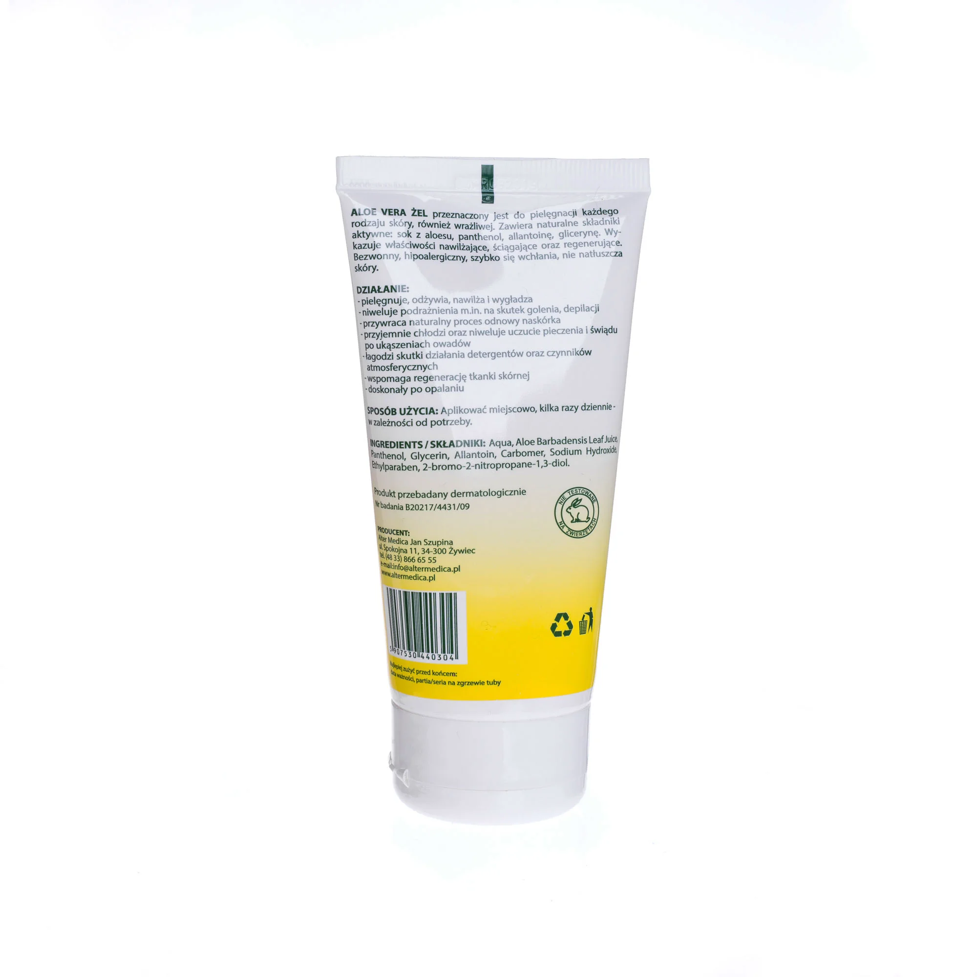 Aloe Vera żel do pielęgnacji skóry, 150 g