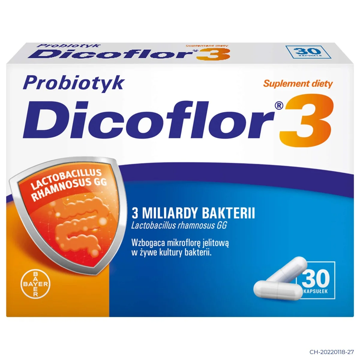 Dicoflor 3 probiotyk, 30 kapsułek