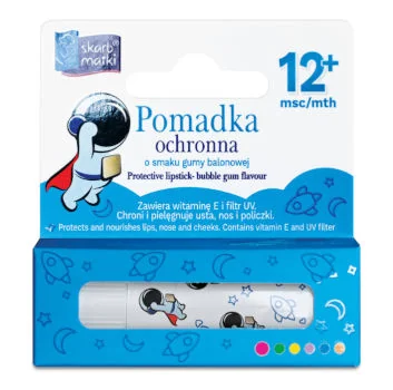 Skarb Matki pomadka ochronna dla dzieci o smaku gumy balonowej Skarb Matki pomadka ochronna dla dzieci o smaku gumy balonowej