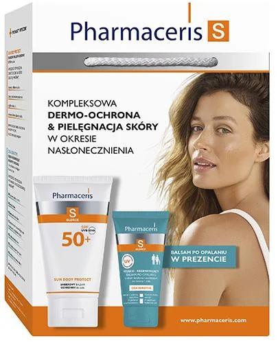 PHARMACERIS S Zestaw Kompleksowa Dermo-Ochrona & Pielęgnacja Skóry (Barierowy balsam do ciała, 150ml + Cica Sensitive Kojąco-regenerujący balsam po opalaniu do twarzy i ciała, 50ml)