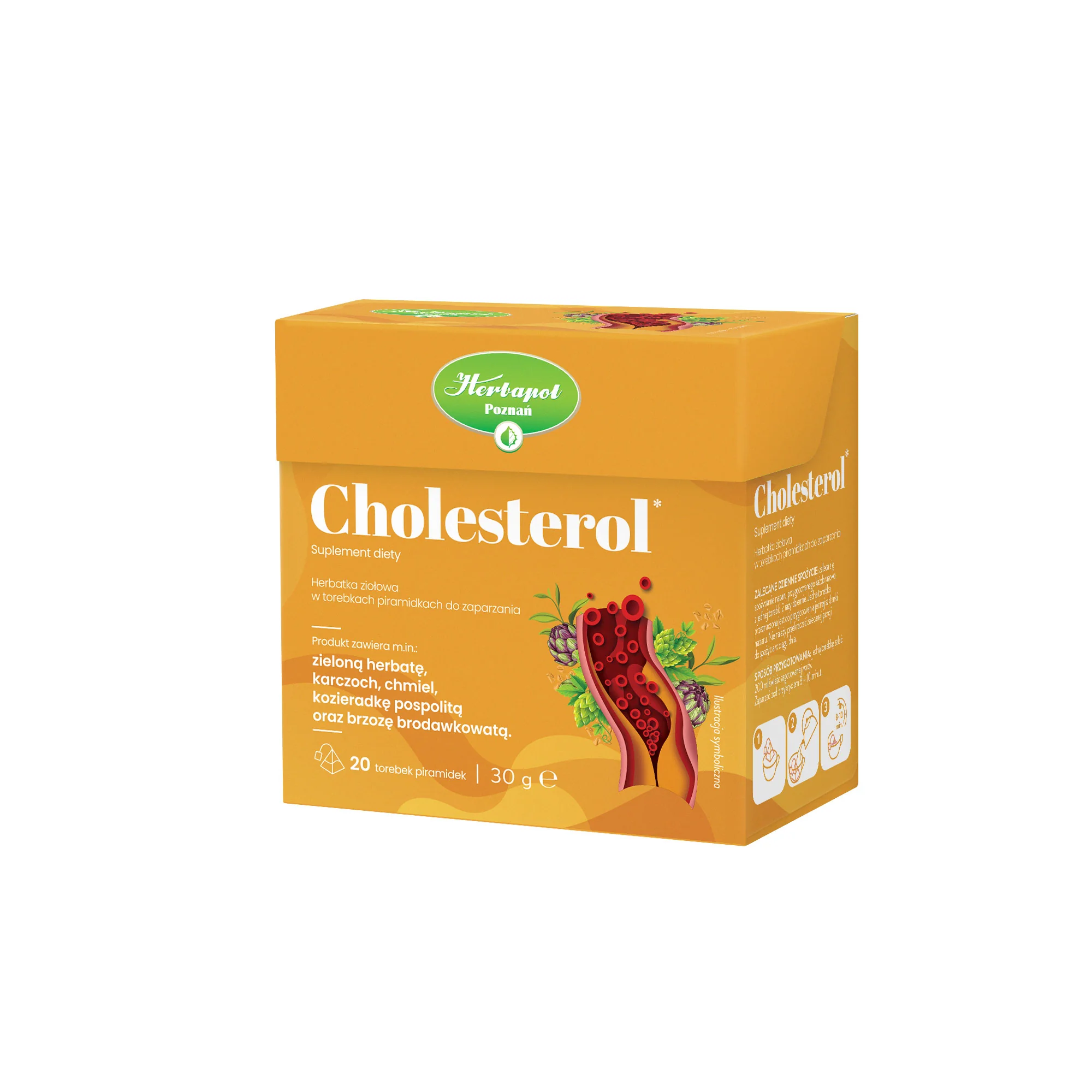 Herbapol Poznań Cholesterol, 20 torebek