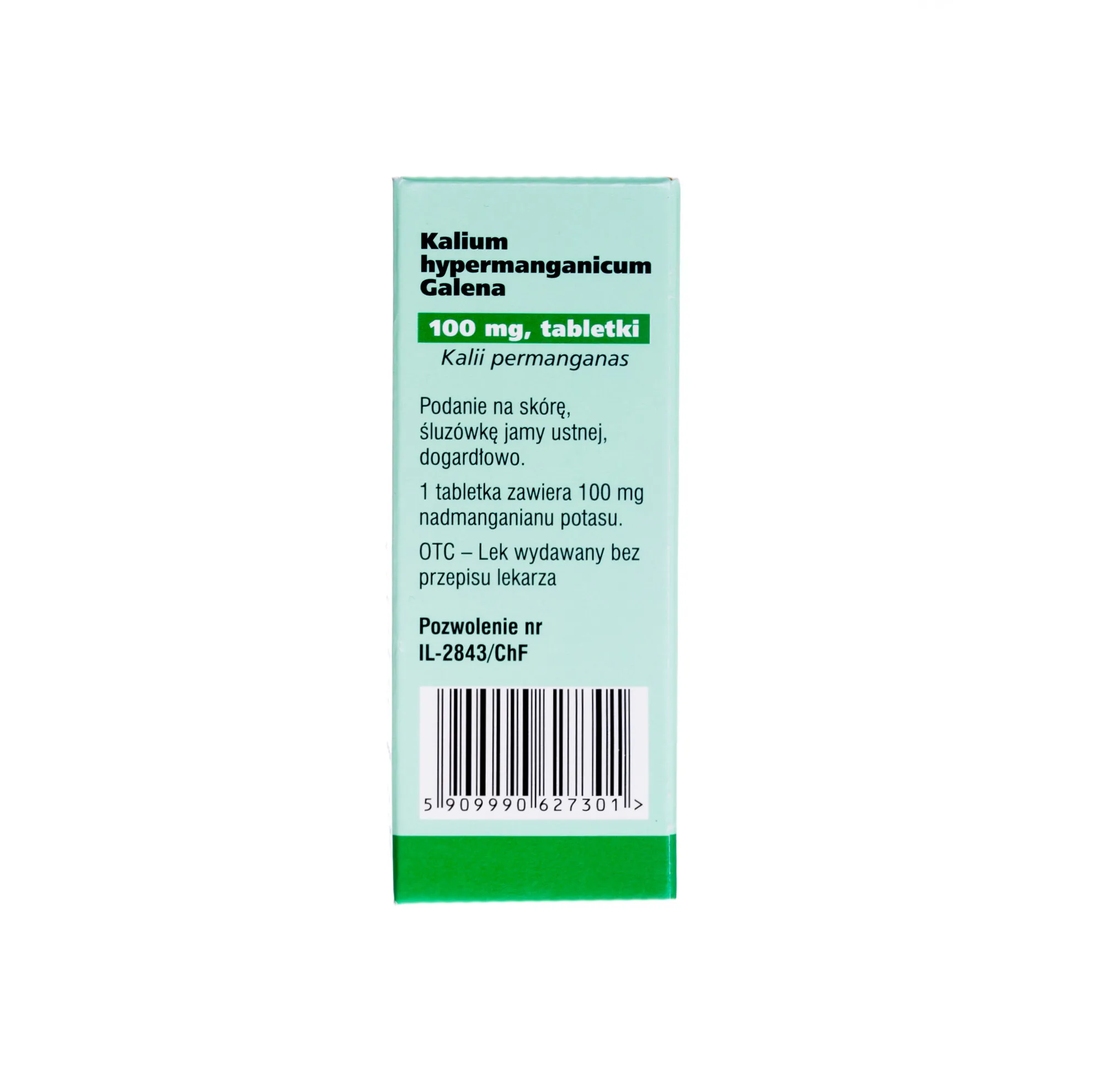 Kalium hypermanganicum Galena 100 mg, 30 tabletek 