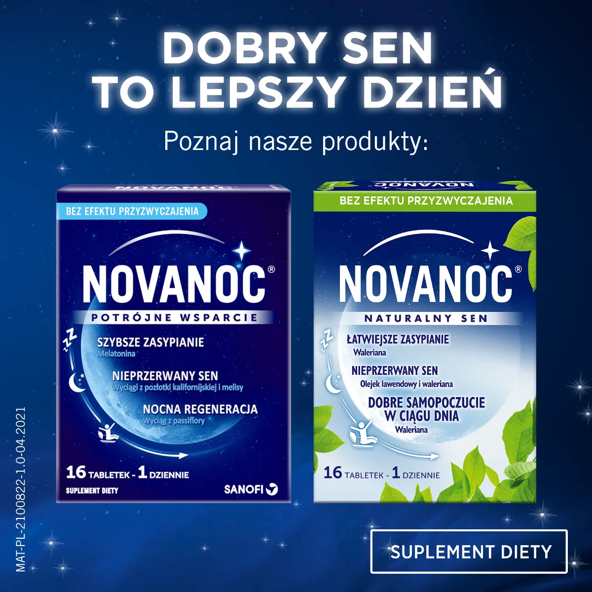 Novanoc, suplement diety, 16 tabletek 