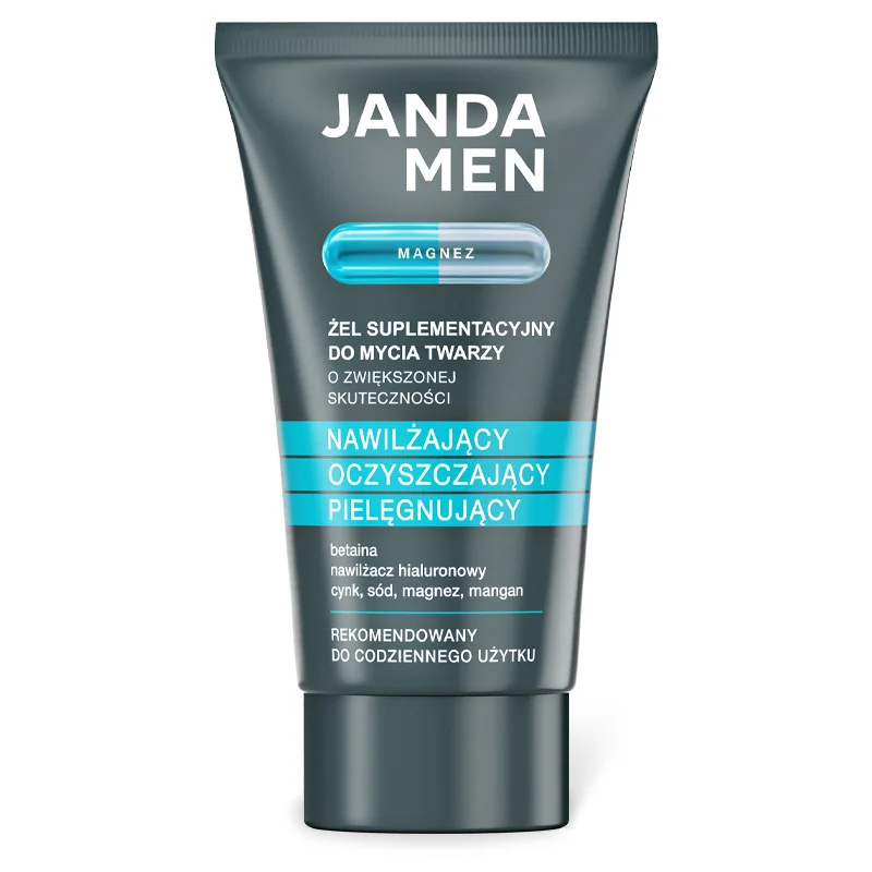Janda Men żel do mycia twarzy MAGNEZ, 150 ml