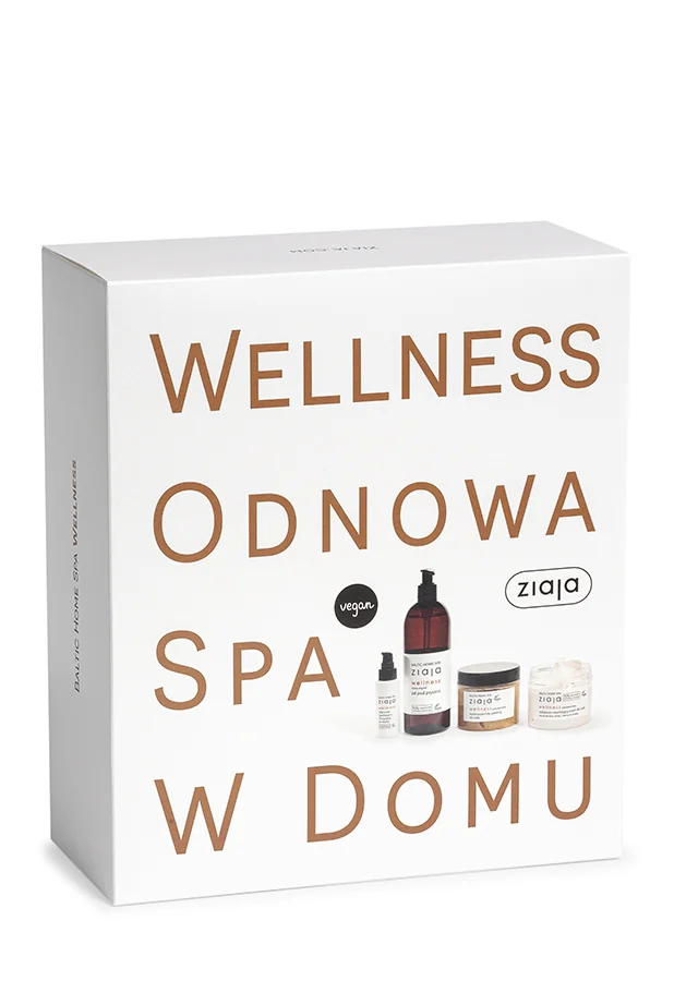 Ziaja Baltic Home Spa Wellness lekki krem do twarzy, 50 ml + żel pod prysznic, 500 ml + peeling do cała, 300 ml + nawilżający krem do ciała, 300 ml