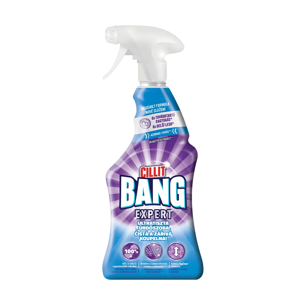 Cillit Bang Expert Czystość i Połysk spray do czyszczenia łazienek, 750 ml