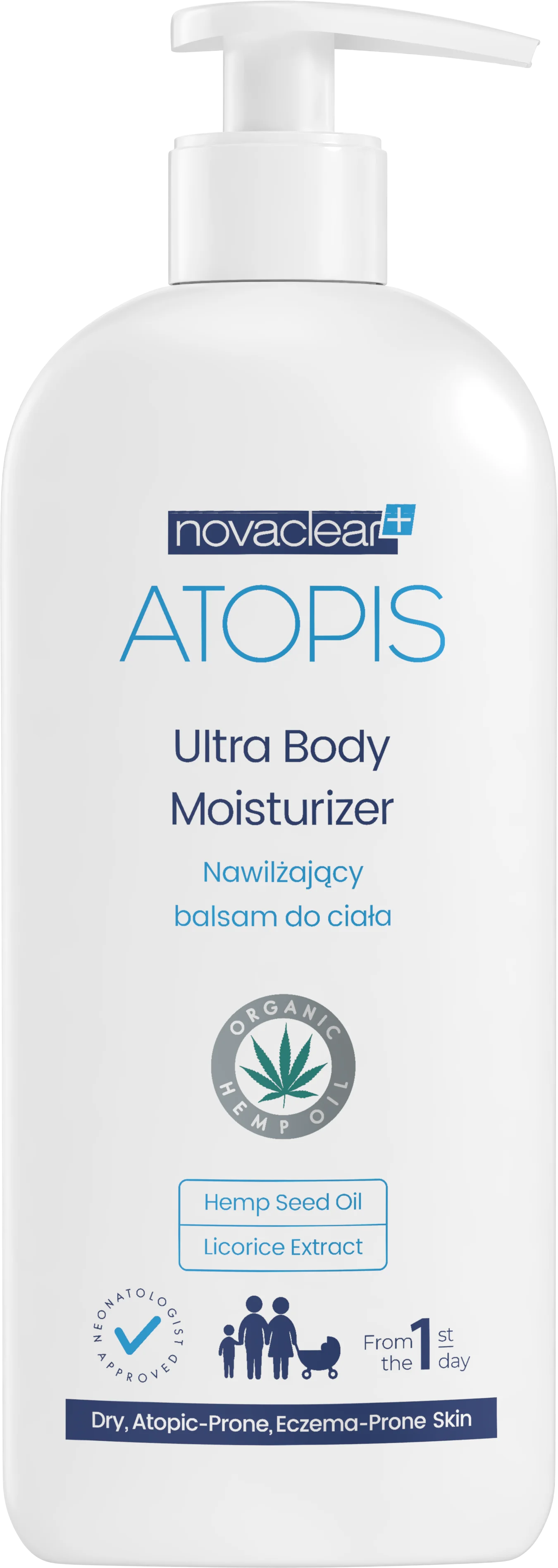Novaclear Atopis Ultra Body nawilżający balsam do ciała, 500 ml