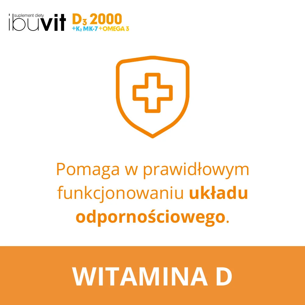 Ibuvit D3 2000 + K2 MK-7 Omega 3 30 kapsułek