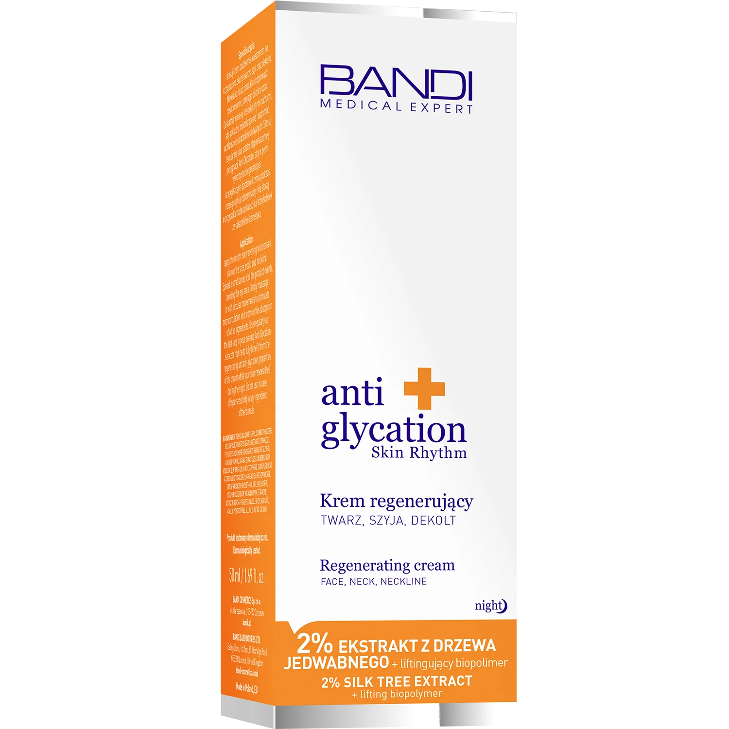 Bandi Medical Expert Anti Glycation krem regenerujący twarz, szyja, dekolt, 50 ml