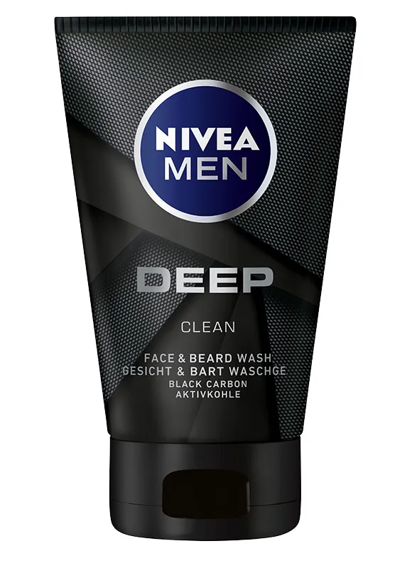 Nivea Men Deep Żel do mycia twarzy i zarostu, 100 ml