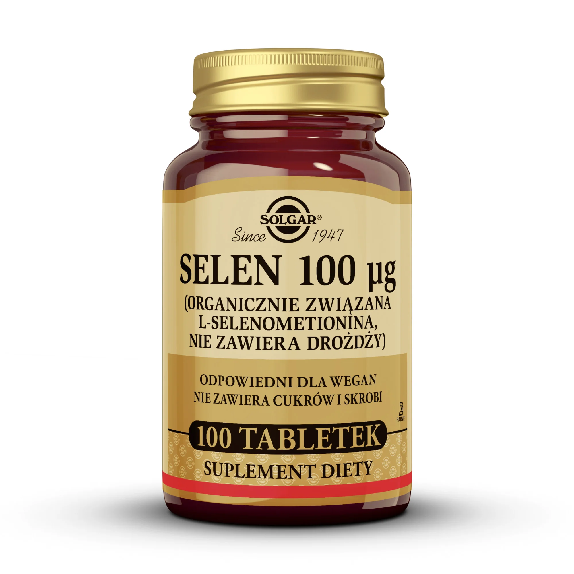Solgar Selen suplement diety, 100 tabletek