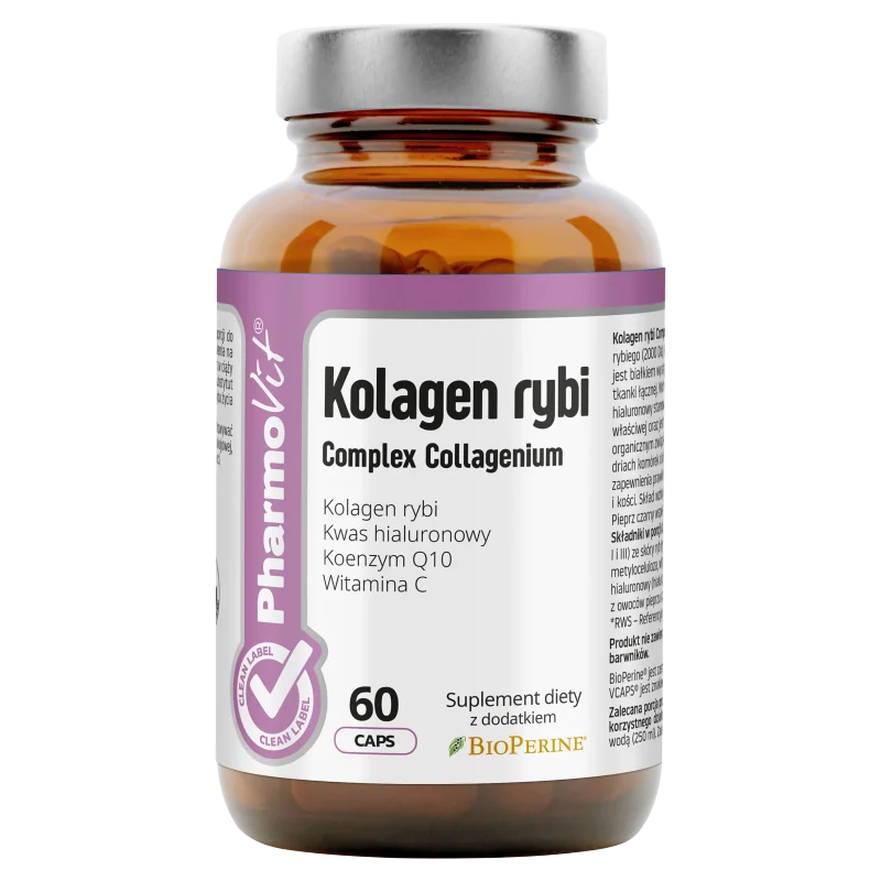 Pharmovit Kolagen rybi Complex Collagenium suplement diety, 60 kapsułek