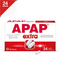 Apap Extra, 500 mg + 65 mg, 24 tabletki powlekane