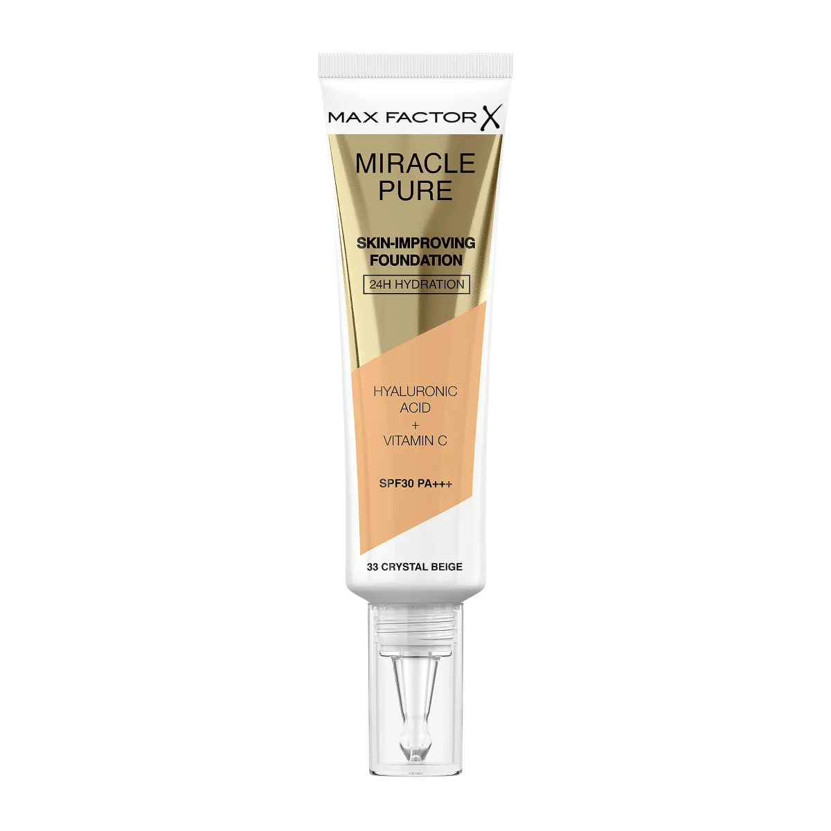 Max Factor Miracle Pure pielęgnujący podkład do twarzy, 33 Crystal Beige, 30 ml