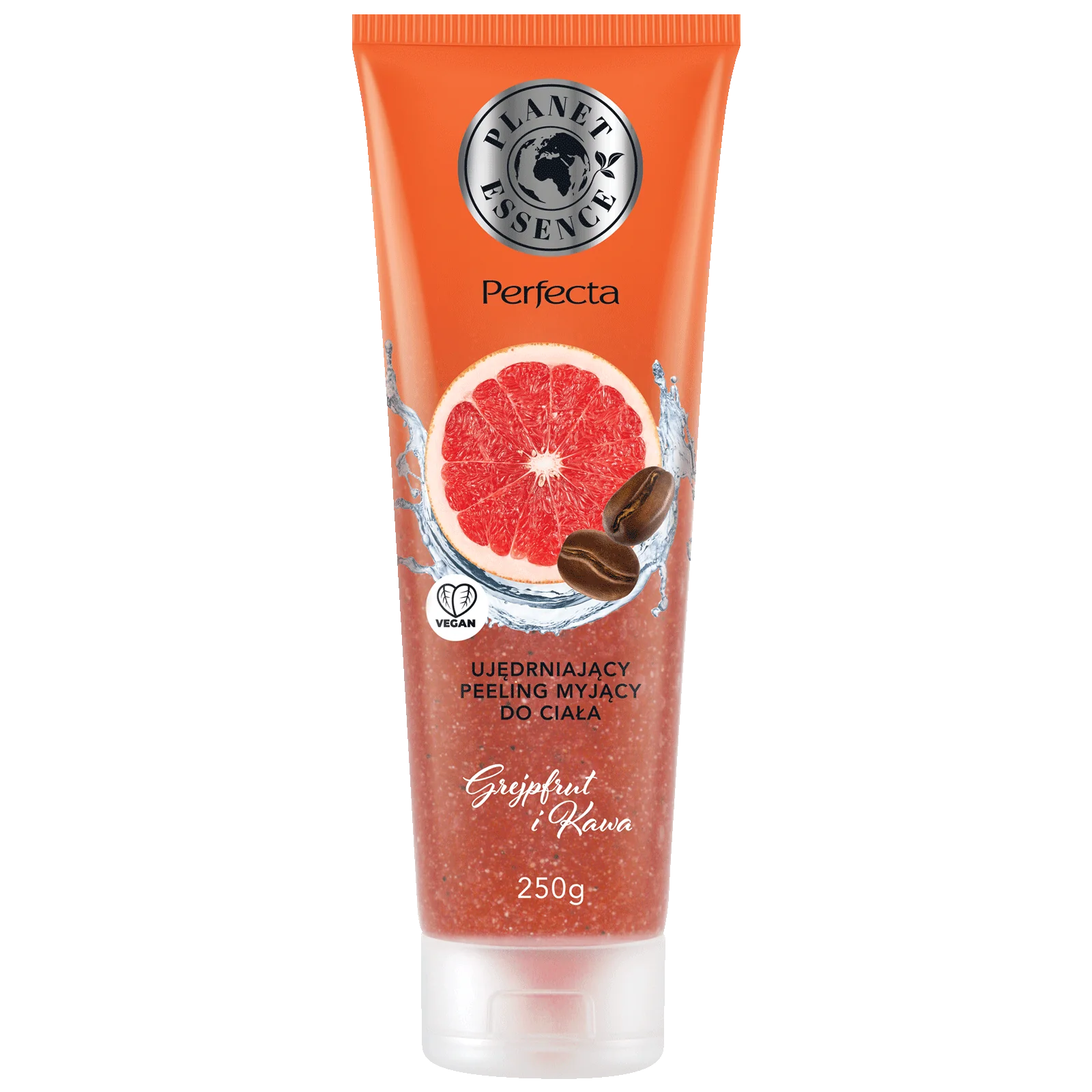 Perfecta Planet Essence ujędrniający peeling myjący do ciała grejpfrut i kawa, 250 g