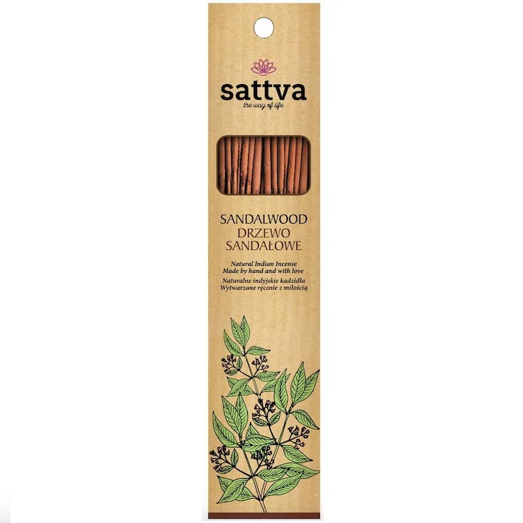 Sattva Natural Indian Incense kadzidełko Drzewo sandałowe, 15 szt.