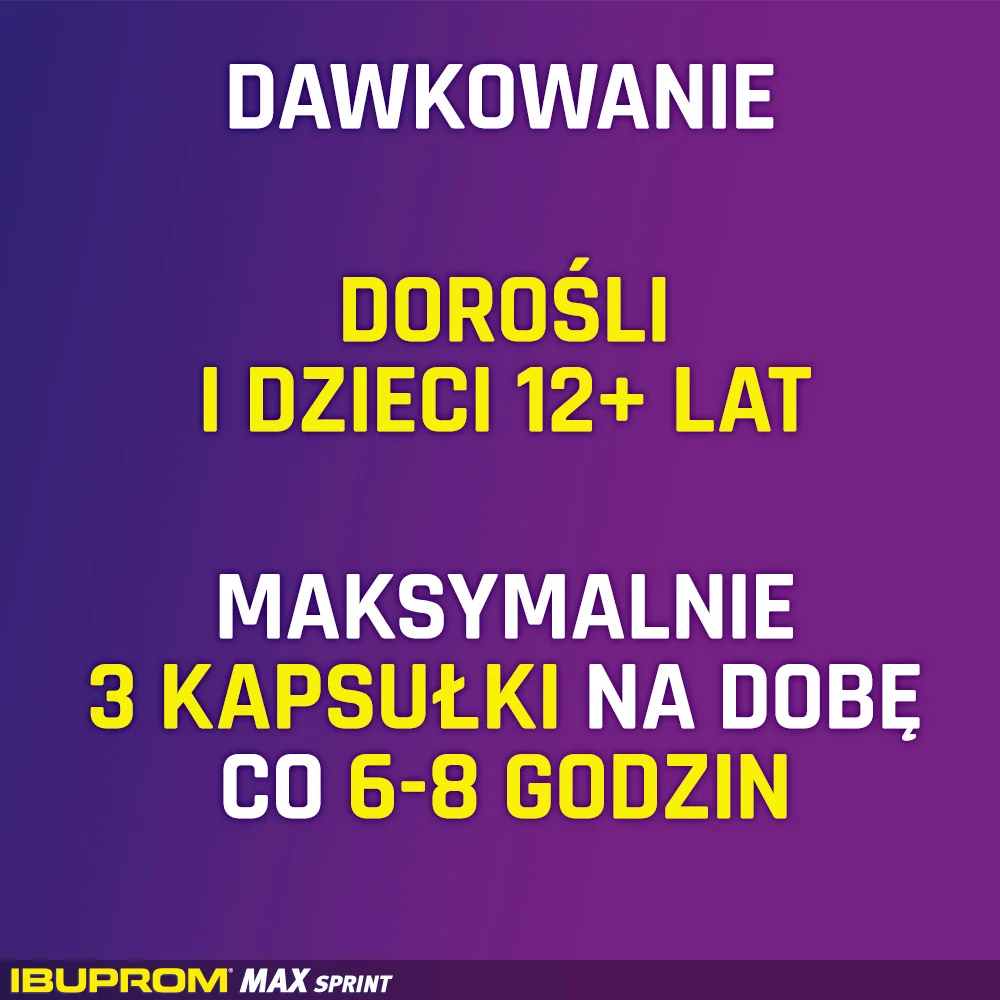 Ibuprom Max Sprint 400 mg 10 kapsułek miękkich