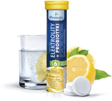 Protego Elektrolity + Probiotyki 20 tabletek musujących Protego Elektrolity + Probiotyki 20 tabletek musujących
