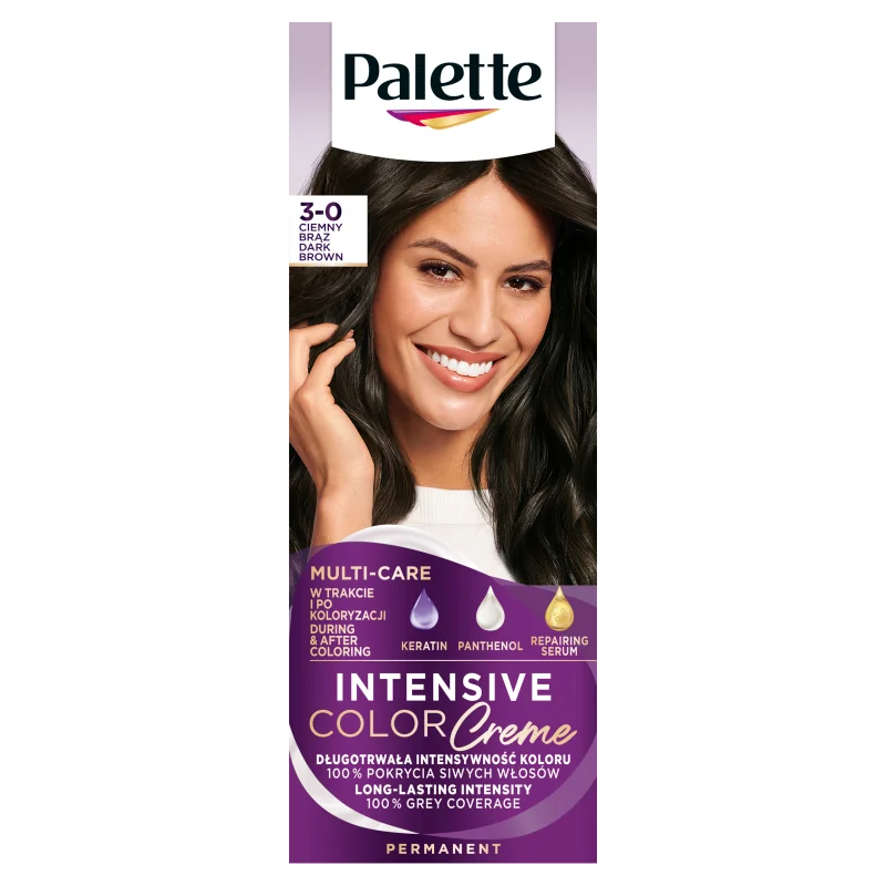 Schwarzkopf Palette Intensive Color Creme farba do włosów N2 ciemny brąz, 1 szt.