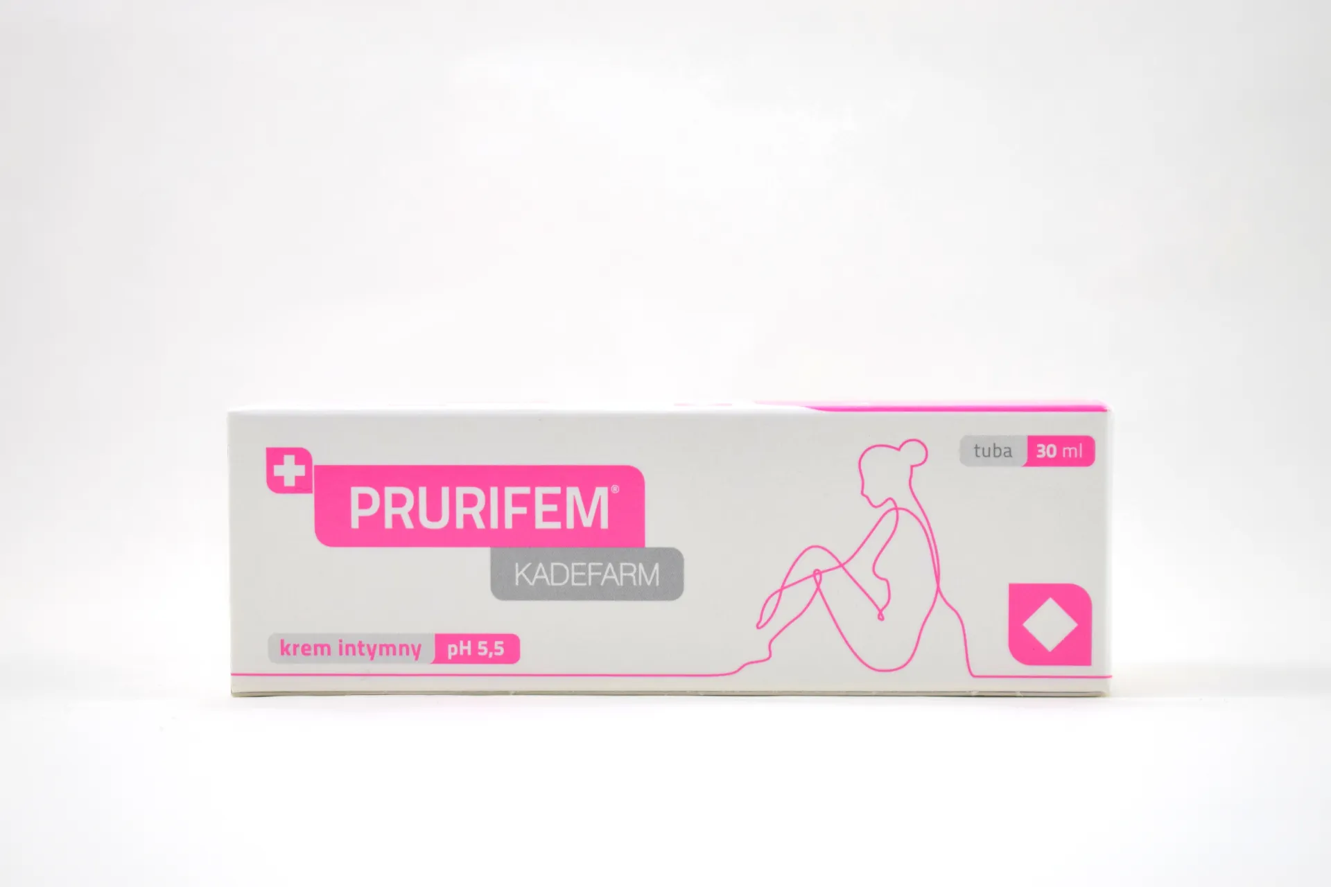 Prurifem Kadefarm, krem intymny, pH 5,5, 30 ml