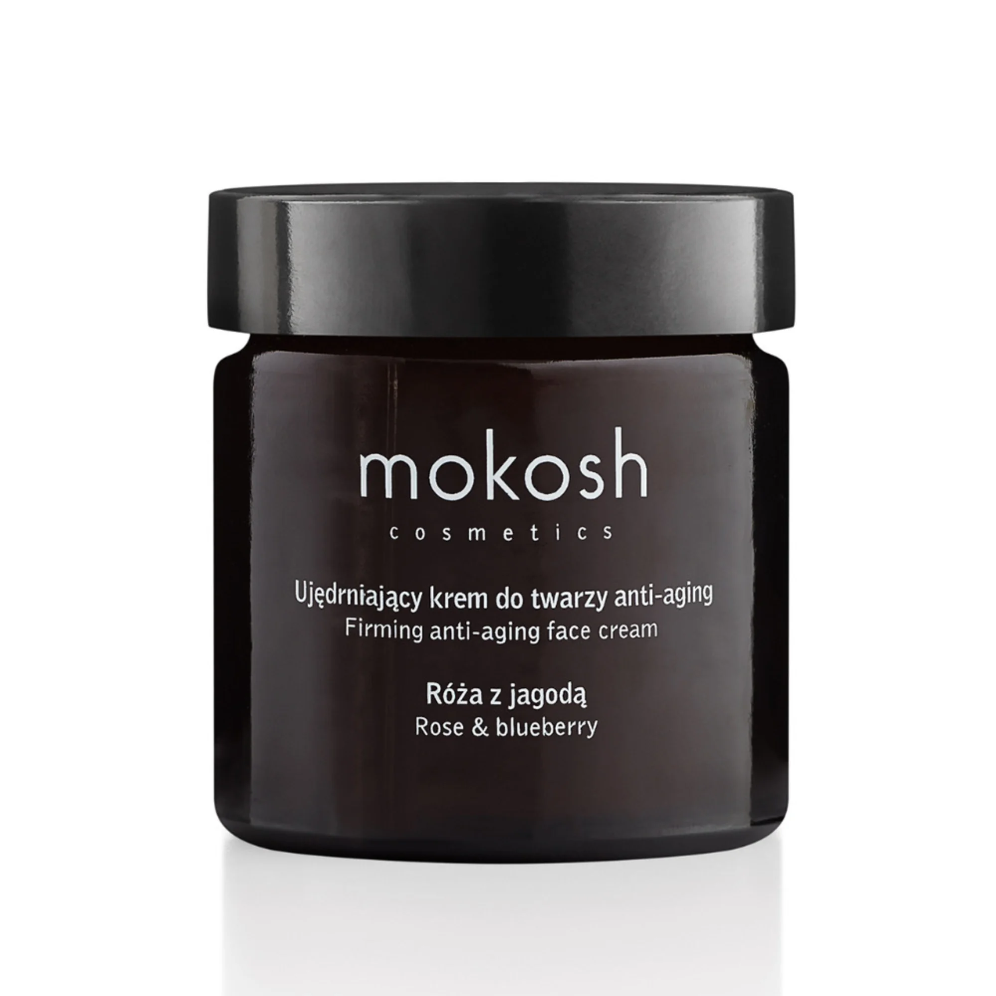 Mokosh Ujędrniający krem do twarzy anti-aging Róża z jagodą, 60 ml
