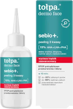 Tołpa Dermo Face Sebio+ peeling 3 kwasy Tołpa Dermo Face Sebio+ peeling 3 kwasy