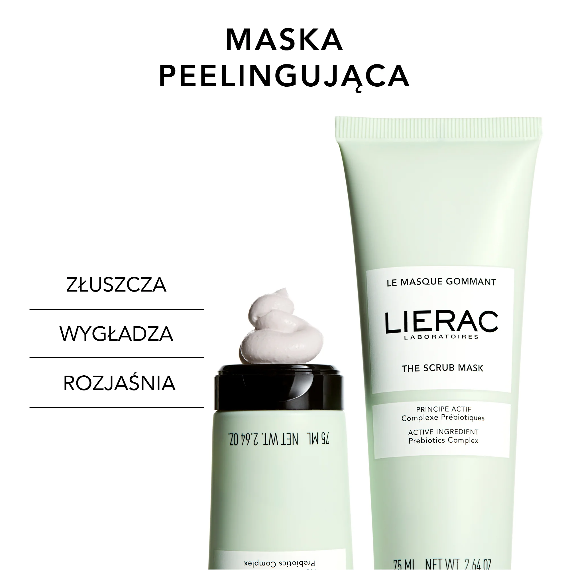 Lierac Maska – peeling z prebiotykami 75 ml