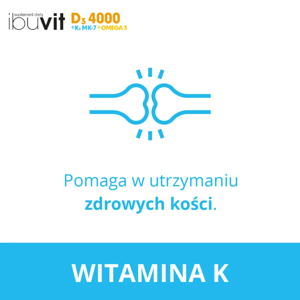 Ibuvit D3 4000 + K2 MK-7 Omega 3 30 kapsułek