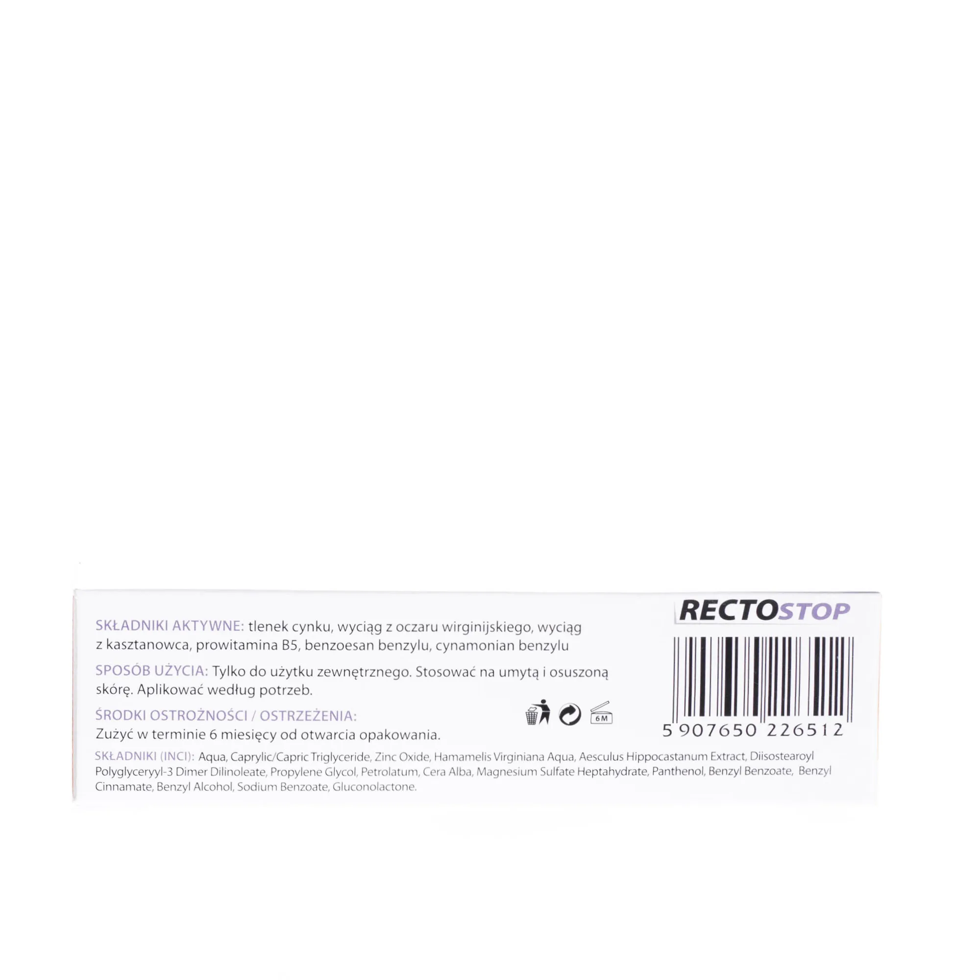 RectoStop Ultra - dermokosmetyk dla osób ze skłonnością do hemoroidów, 50 ml 