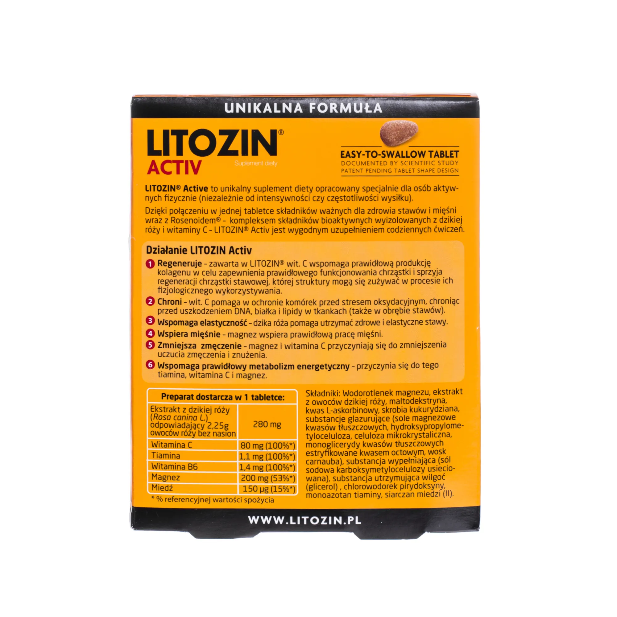 Litozin Activ, suplement diety, 30 tabletek 